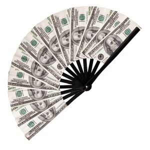 Big Money Folding Fan - Powerful Breeze, Fun Gift & Totally Unique